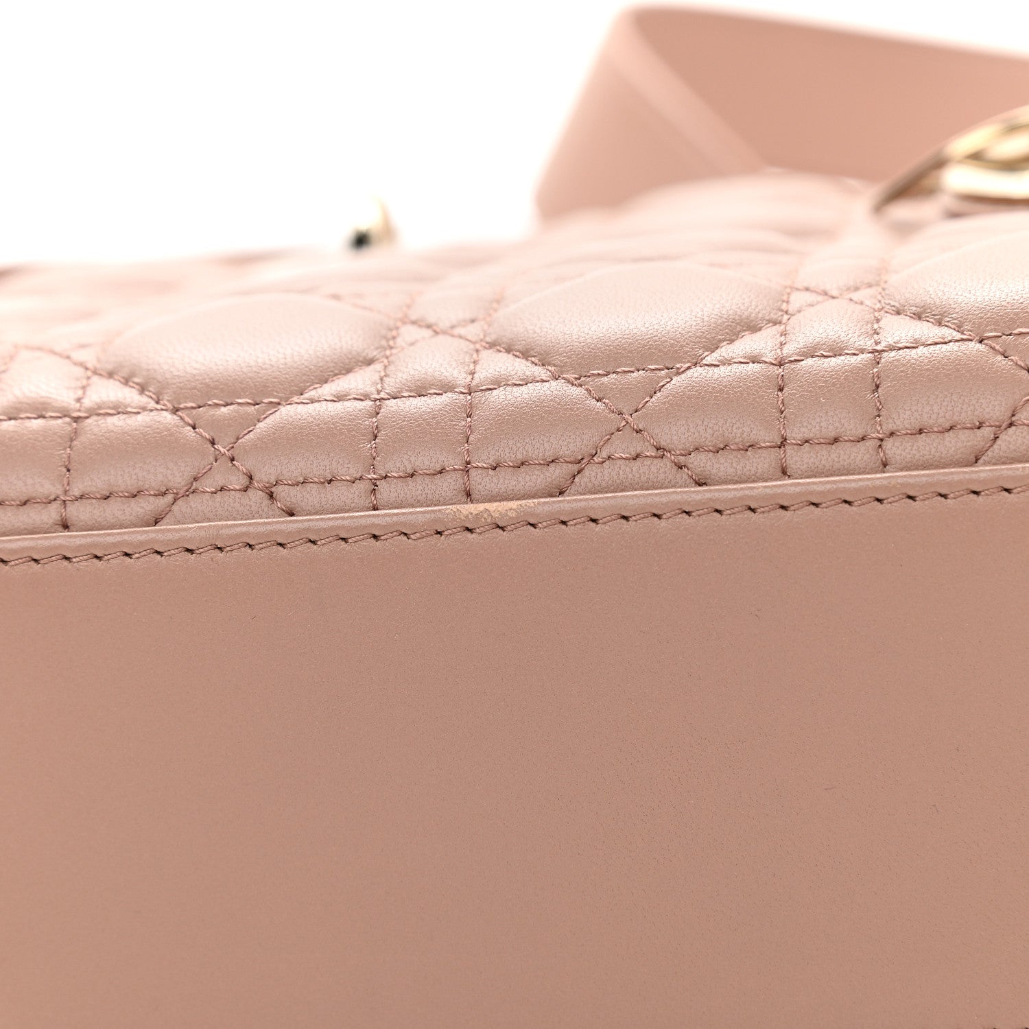 Christian Dior Lambskin Cannage Small Lady Dior Pink 11 of 13