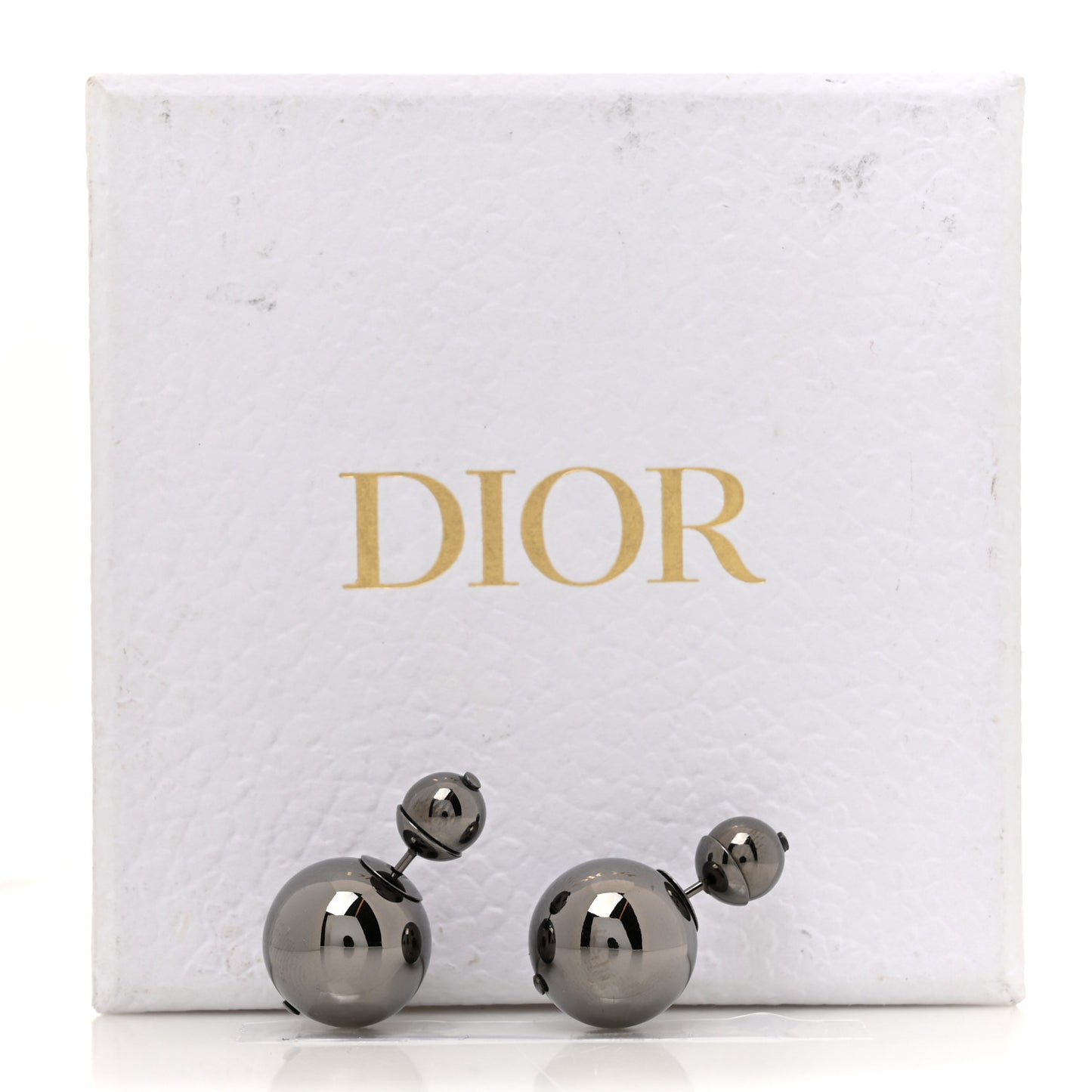 Metal Mise En Dior Tribal Earrings Black Ruthenium