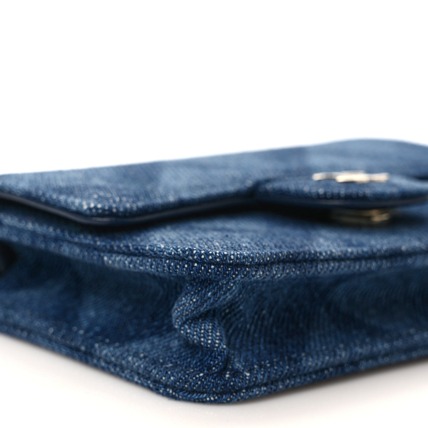 Chanel Denim Printed Belt Bag Dark Blue 9 of 11