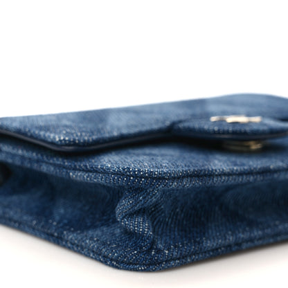 Chanel Denim Printed Belt Bag Dark Blue 9 of 11