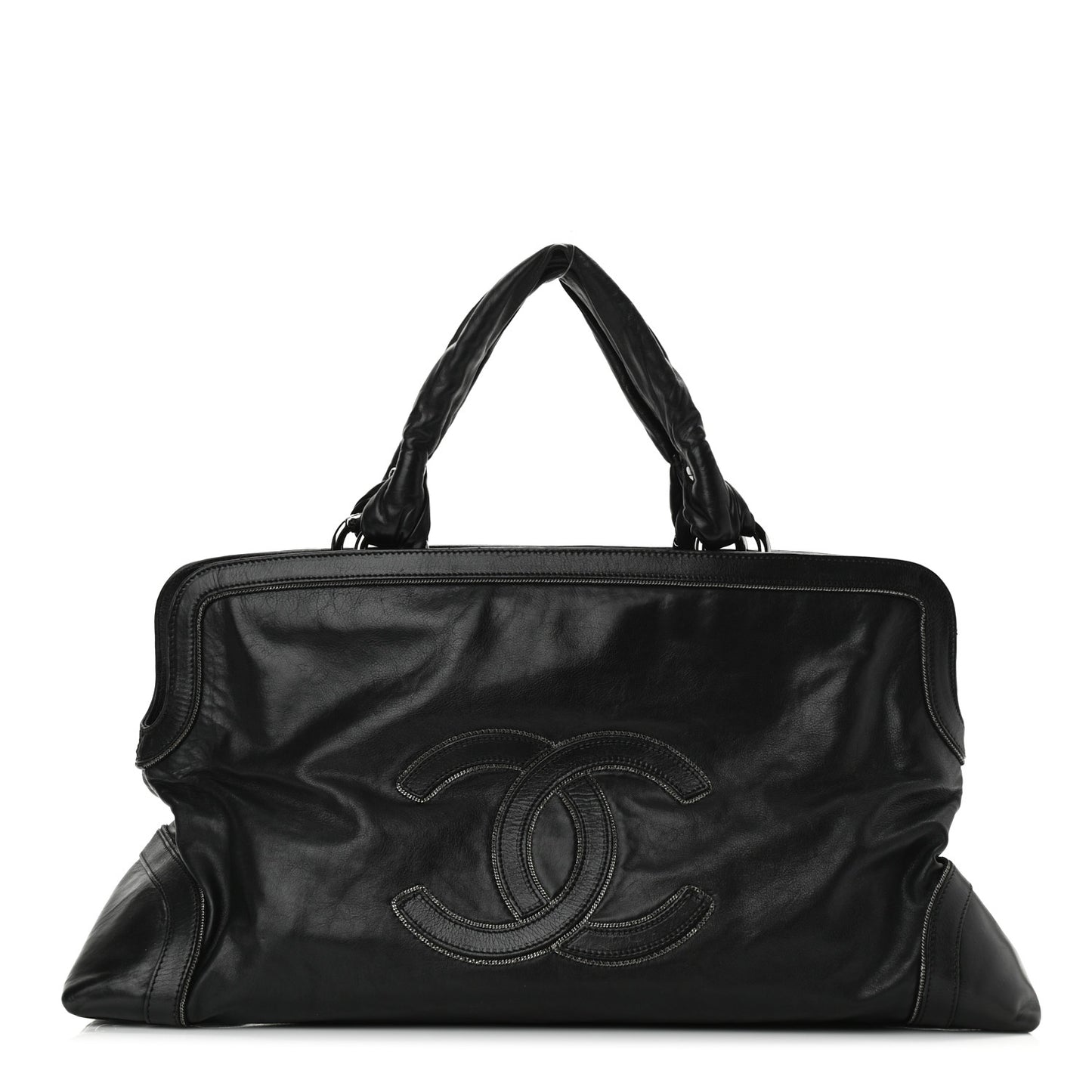 Lambskin East West Soho Shopper Black