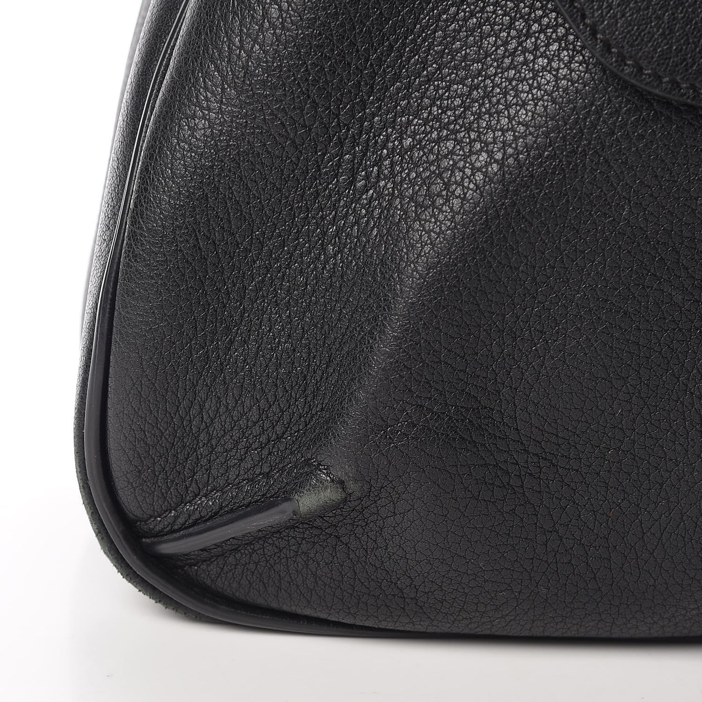Grained Lambskin Calfskin Medium Lexa Shoulder Bag Black
