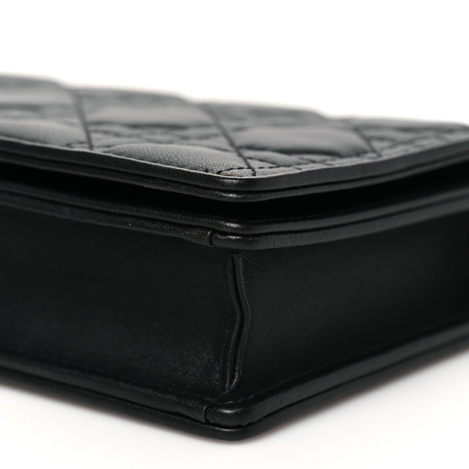Christian Dior Lambskin Cannage Lady Dior Pouch Black 11 of 13
