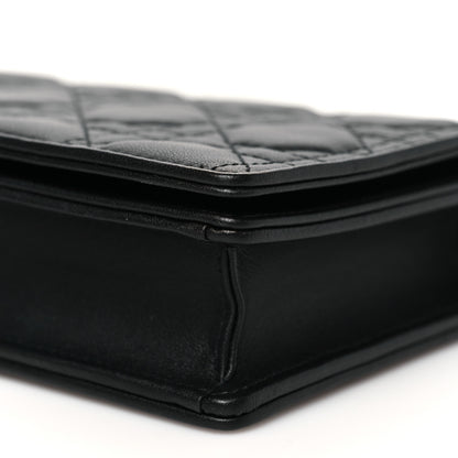 Christian Dior Lambskin Cannage Lady Dior Pouch Black 11 of 13