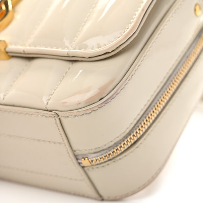 Saint Laurent Patent Matelasse Monogram Toy Vicky Camera Bag Off White 13 of 13