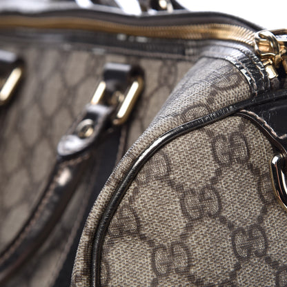 Gucci Monogram Large Joy Boston Pewter 12 of 23