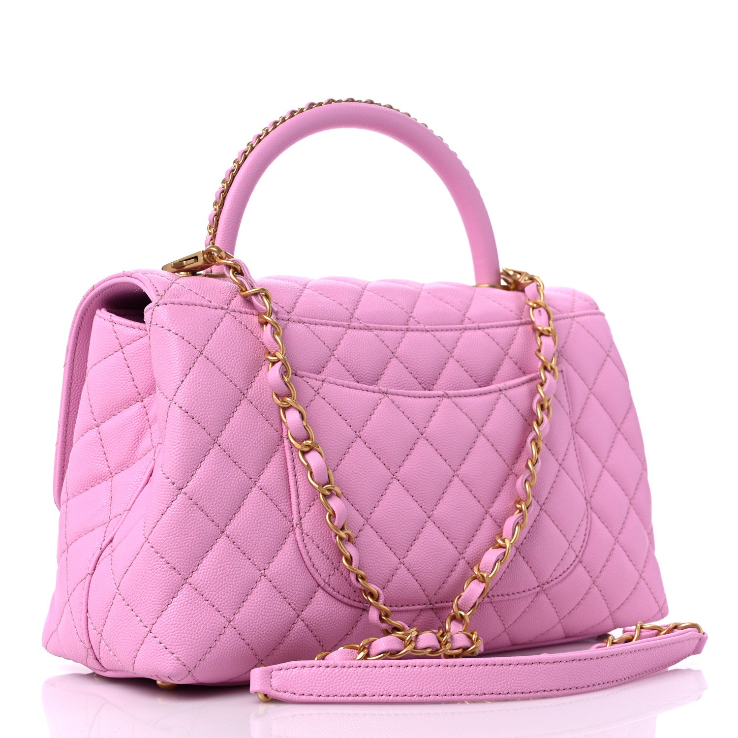 Chanel Caviar Quilted Small Coco Chain Handle Flap Lilas 3 of 10