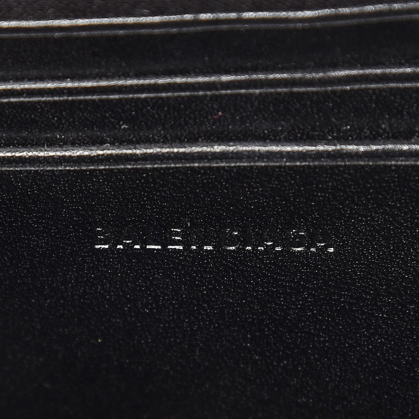 Destroyed Denim Jacquard Logo Matelasse BB Chain Wallet Black