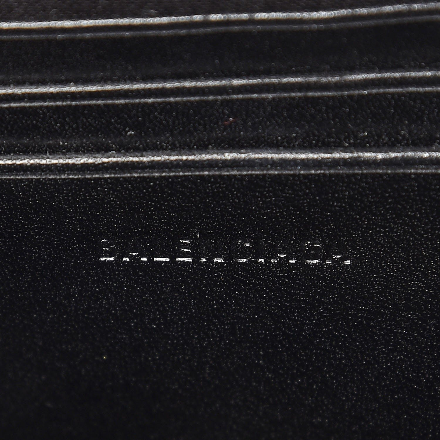 Balenciaga Destroyed Denim Jacquard Logo Matelasse BB Chain Wallet Black 6 of 6