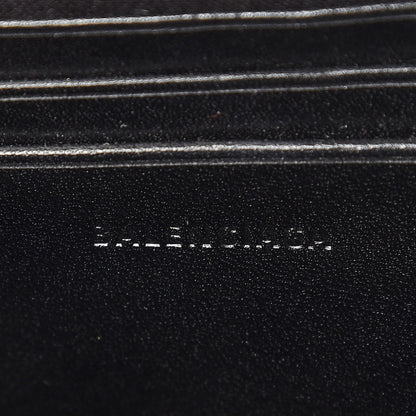 Balenciaga Destroyed Denim Jacquard Logo Matelasse BB Chain Wallet Black 6 of 6