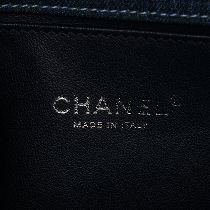 Chanel Tweed Denim Medium Boy Flap Dark Blue 6 of 7