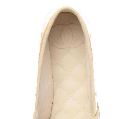 Chanel PVC Raffia CC Espadrilles 35 Beige 6 of 9