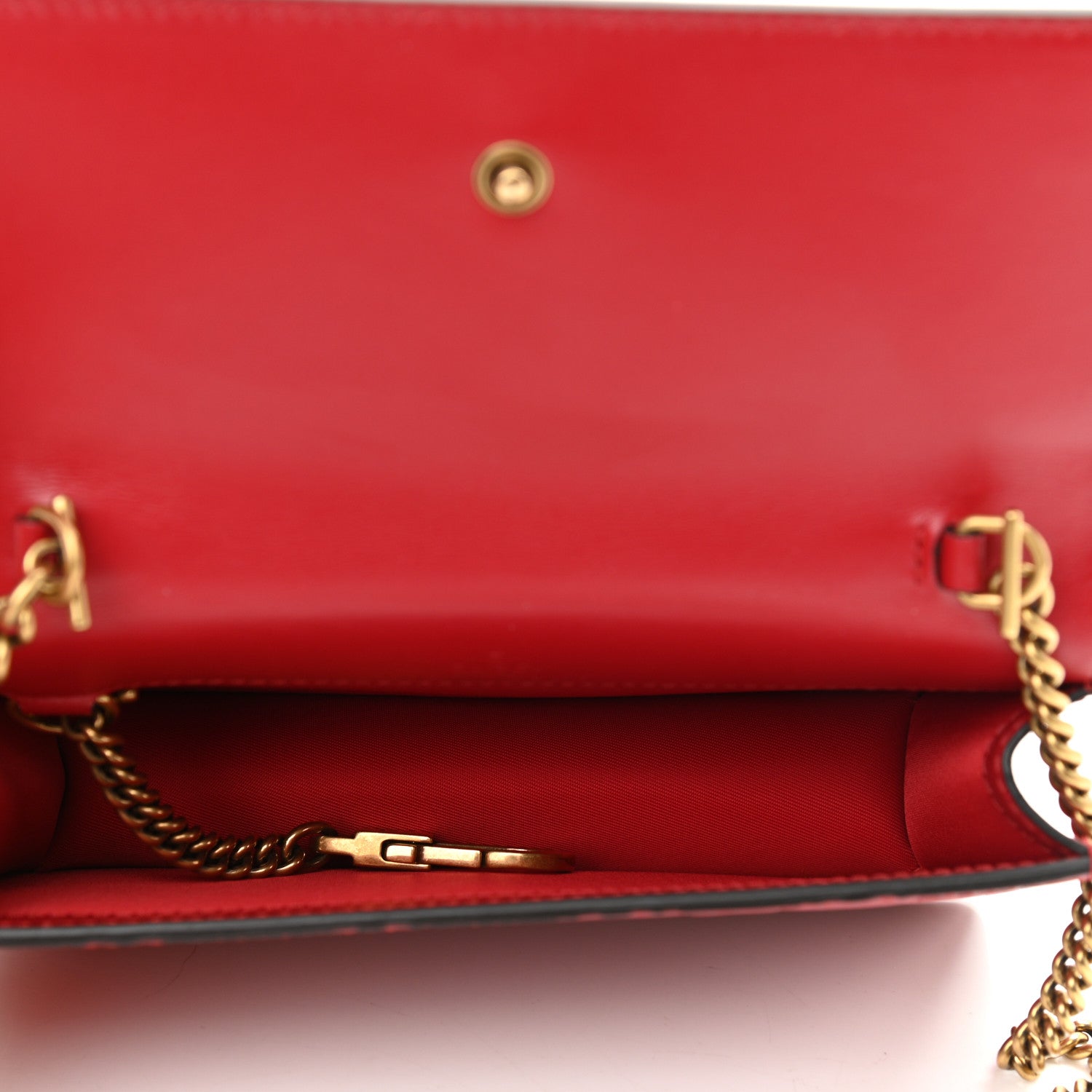 Gucci Guccissima Mini Cherry Chain Bag Hibiscus Red 5 of 10