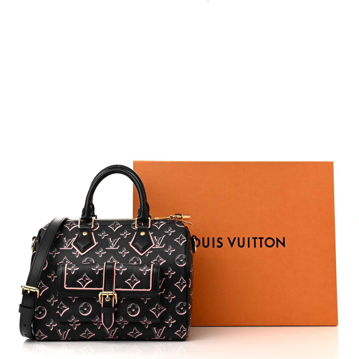 Louis Vuitton Monogram Fall for You Speedy Bandouliere 25 Black 10 of 10