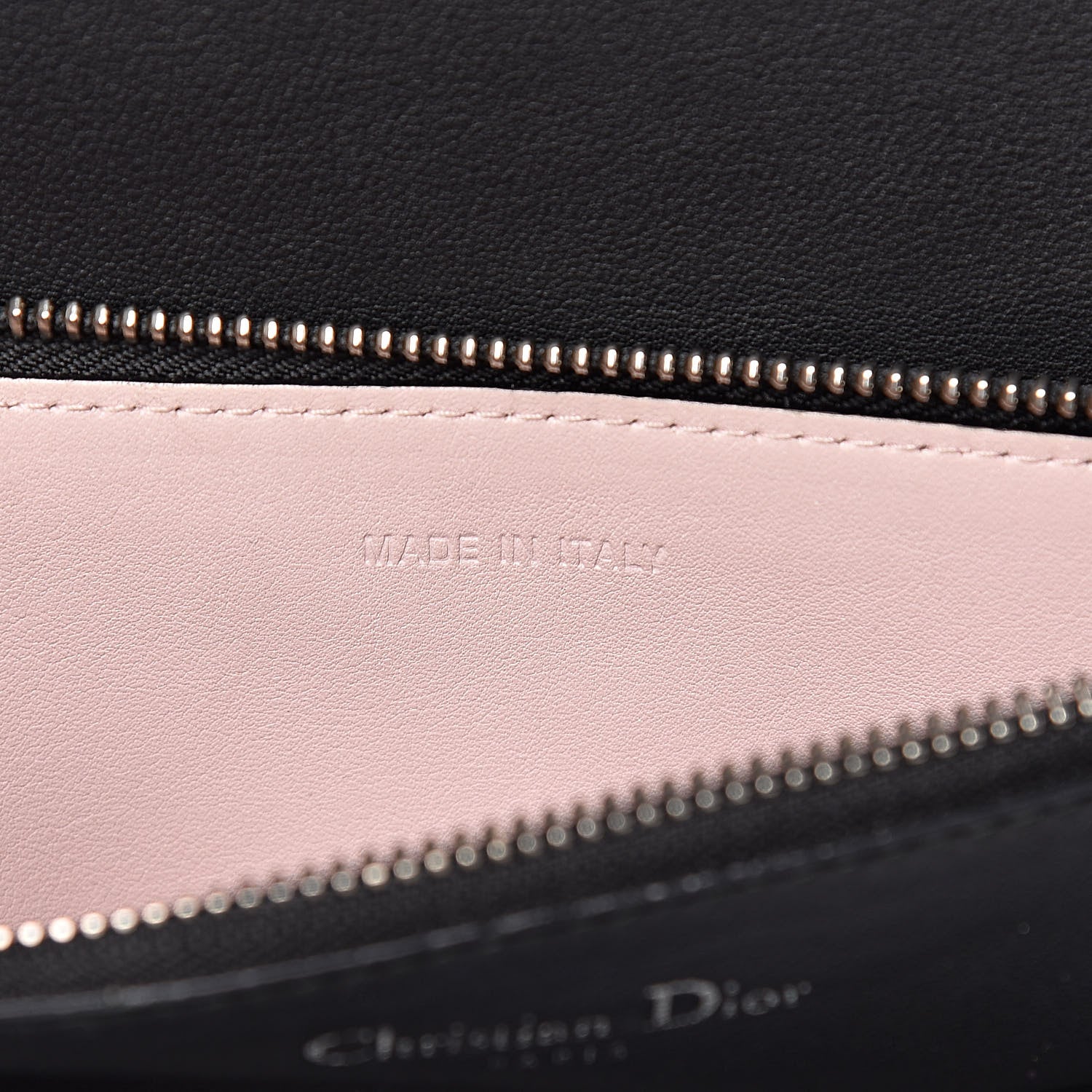 Christian Dior Smooth Calfskin Large Diorissimo Tote Black Rose Poudre 9 of 21