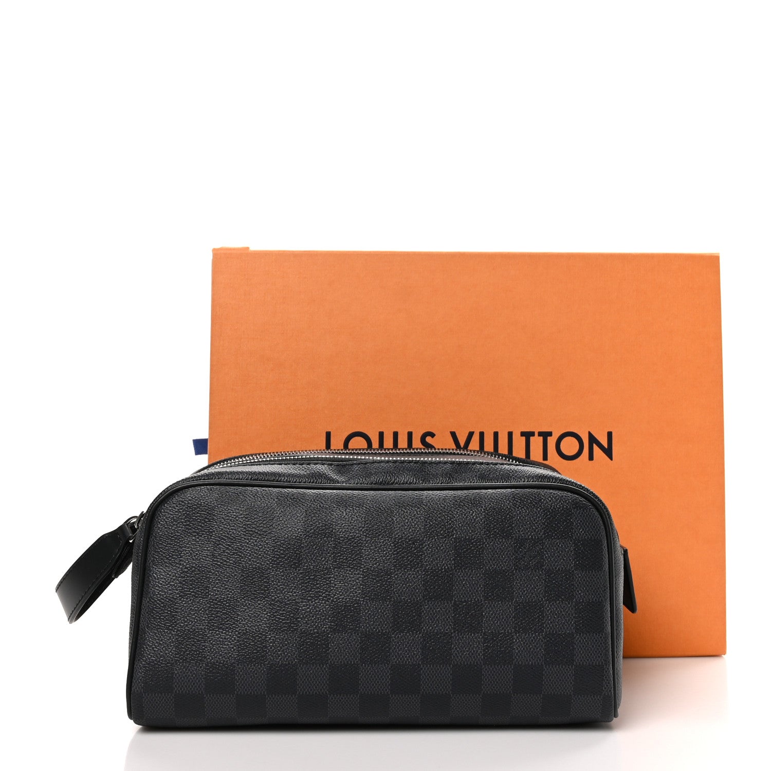 Louis Vuitton Damier Graphite Dopp Kit Toilet Pouch 1628173