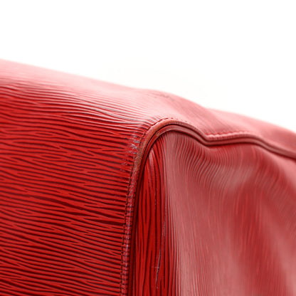 Louis Vuitton Epi Keepall 55 Castillan Red 9 of 10