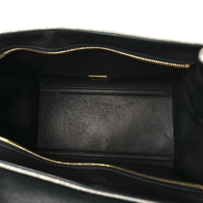 Celine Felt Smooth Calfskin Medium Trapeze Pearl Grey 4 of 8