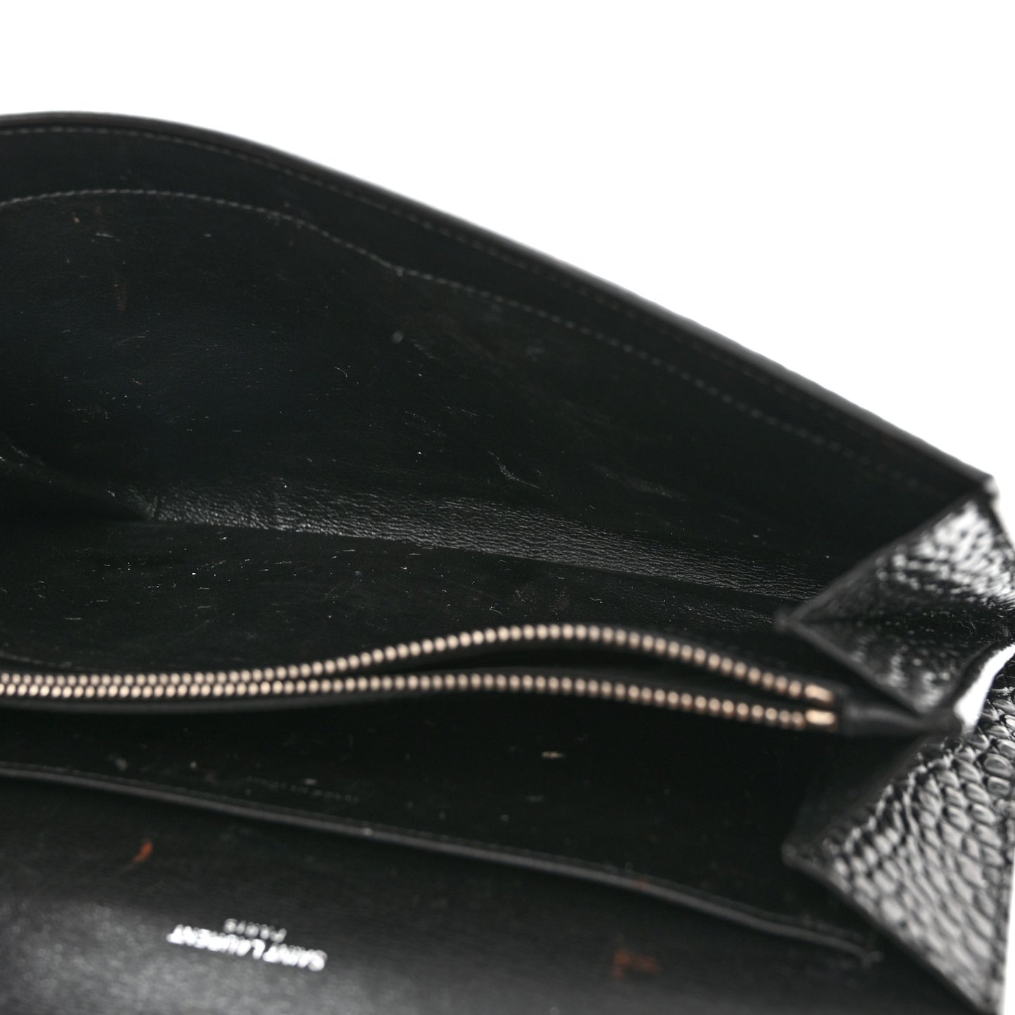 Calfskin Crocodile Embossed Monogram Mini Uptown Crossbody Black