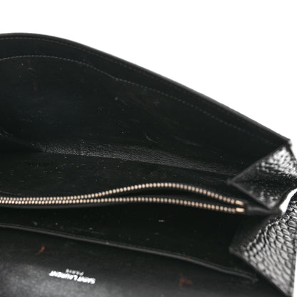 Saint Laurent Calfskin Crocodile Embossed Monogram Mini Uptown Crossbody Black 6 of 16