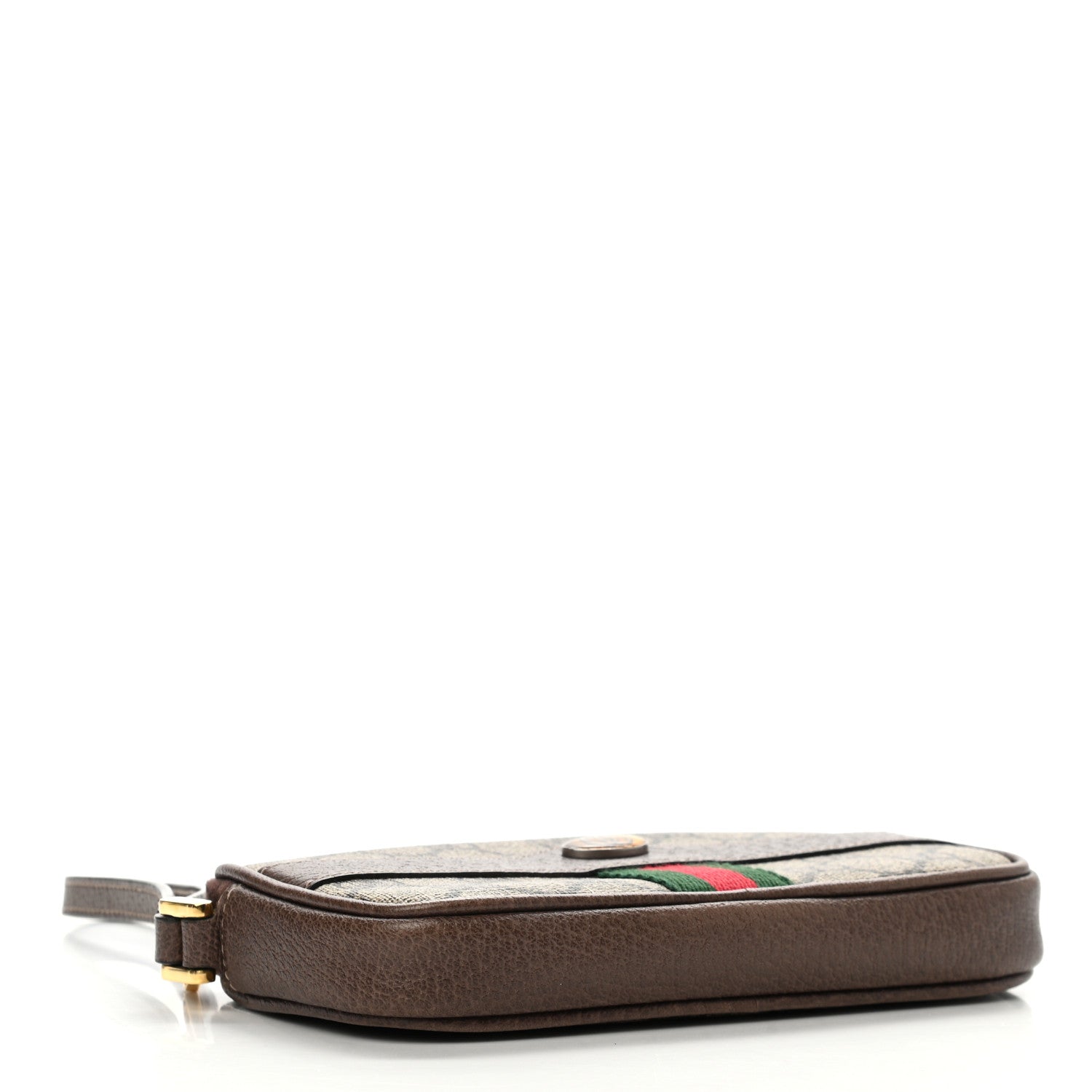 Gucci GG Supreme Monogram Ophidia Phone Case Wristlet Brown 4 of 9