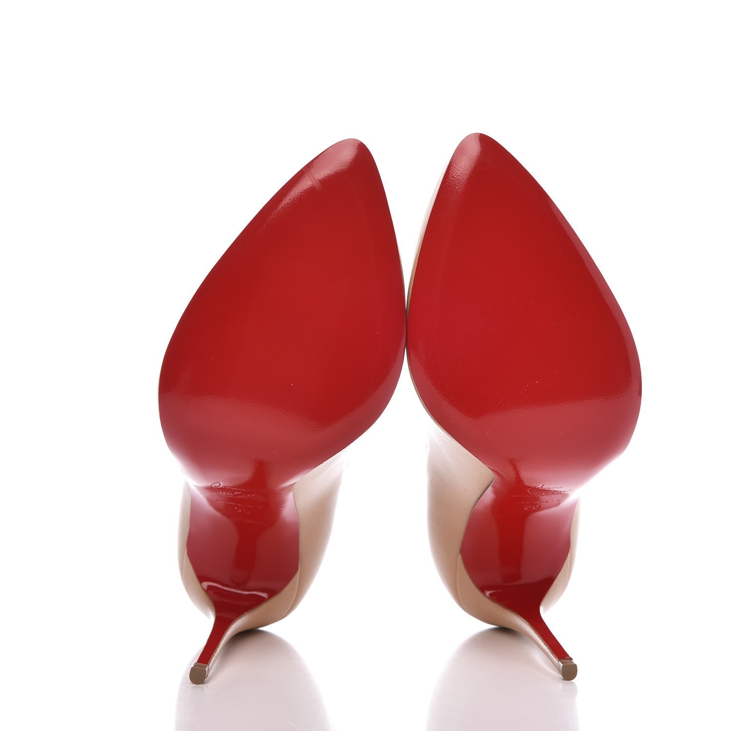 Christian Louboutin Shiny Nappa Breche 100 Pumps 38 Doudou 5 of 7