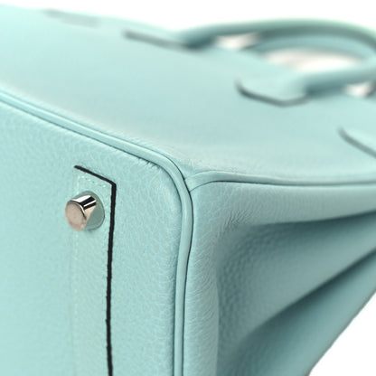 Hermes Togo Birkin 25 Bleu Atoll 12 of 14