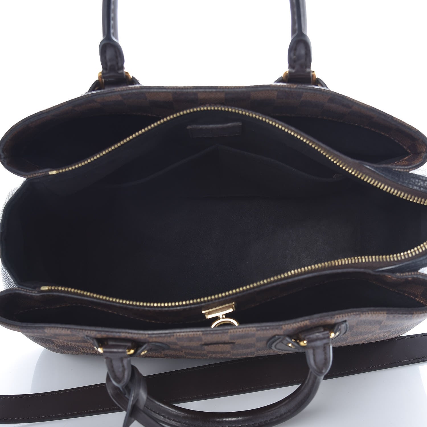 Louis Vuitton Cuir Taurillon Damier Ebene Normandy Black 6 of 15