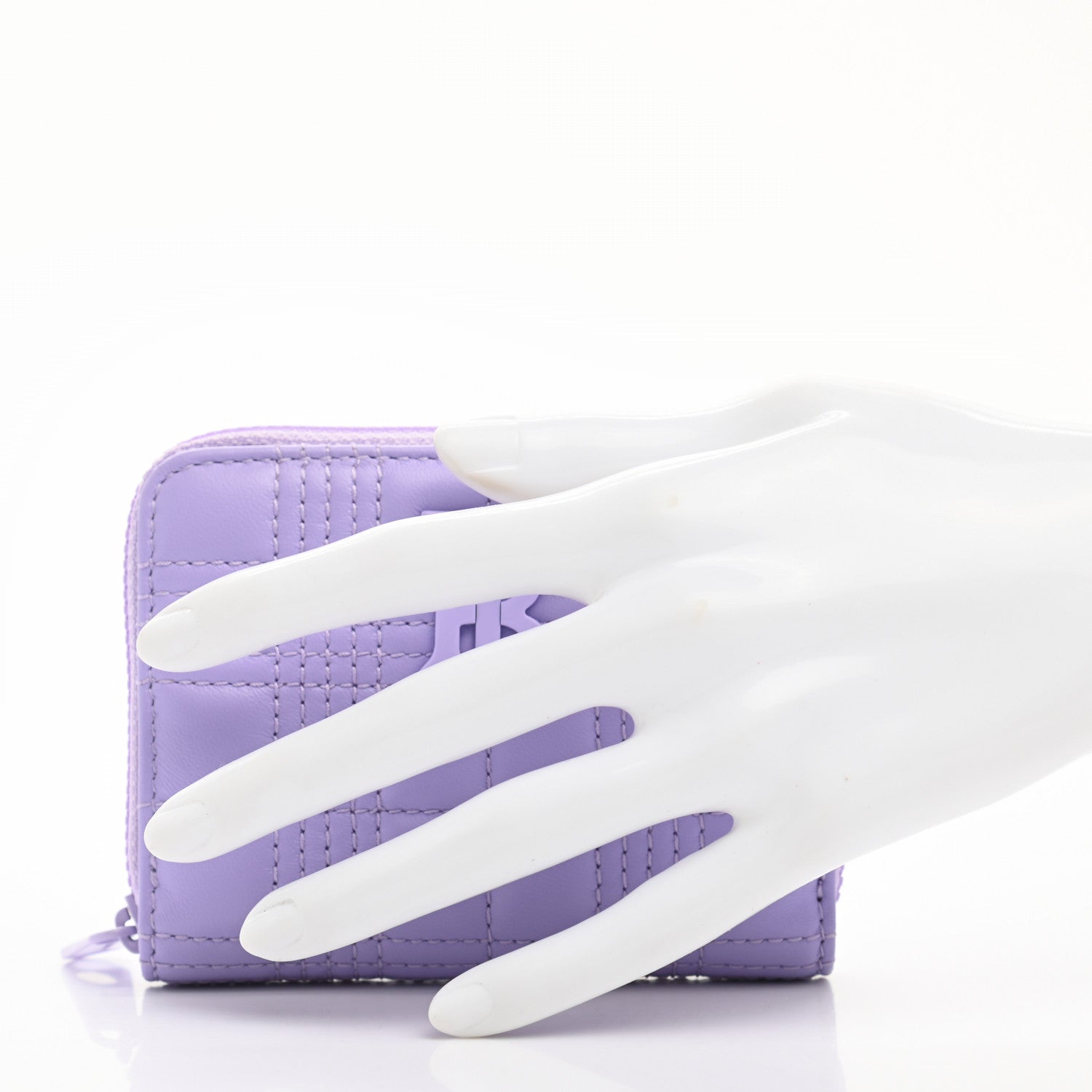 Burberry Lambskin Quilted Lola Wallet Soft Violet 2 of 6