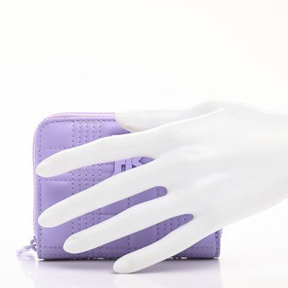 Burberry Lambskin Quilted Lola Wallet Soft Violet 2 of 6