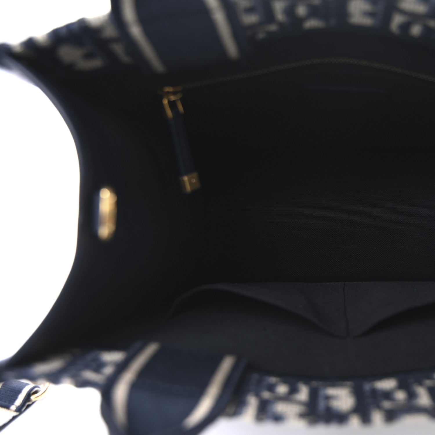 Christian Dior Oblique Calfskin Small Book Tote With Strap Blue Multicolor 5 of 10