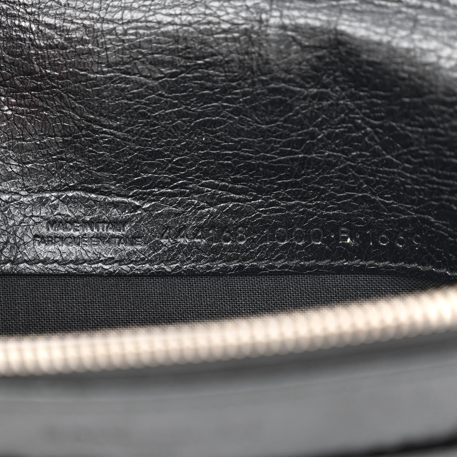 Balenciaga Grained Calfskin Classic Silver Hardware Wallet on Chain Black 7 of 12