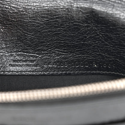 Balenciaga Grained Calfskin Classic Silver Hardware Wallet on Chain Black 7 of 12