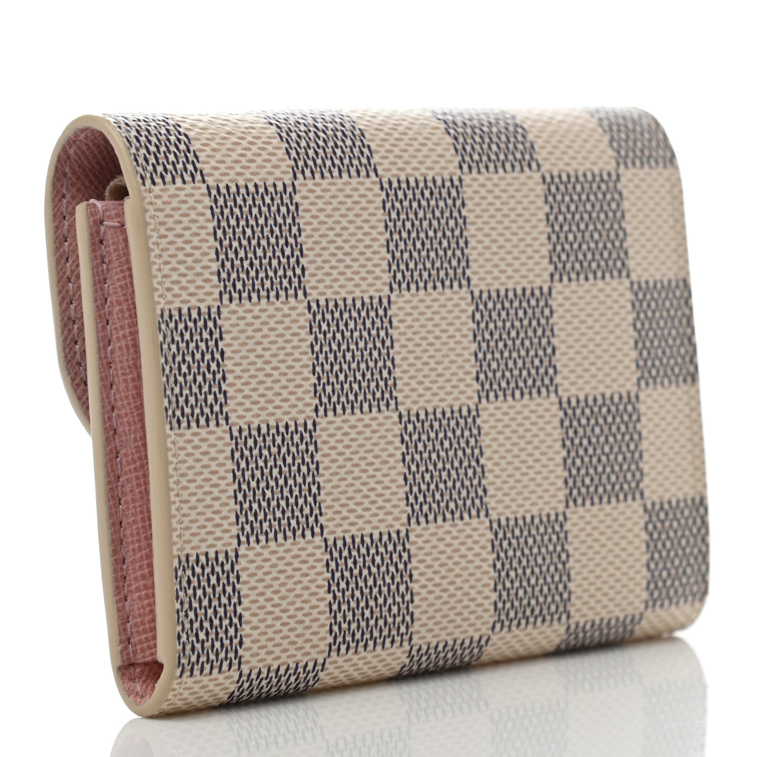 Louis Vuitton Damier Azur Rosalie Coin Purse Rose Ballerine 3 of 7