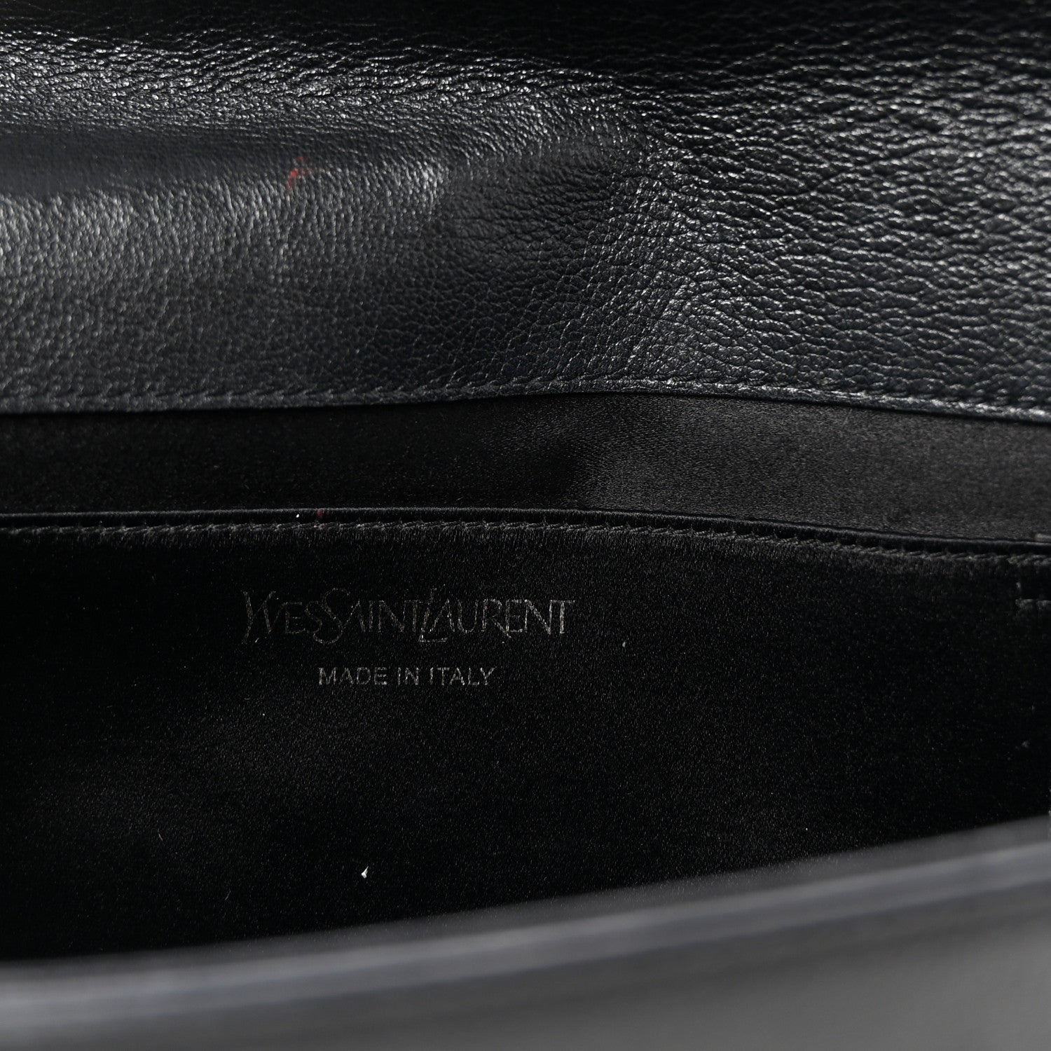 Saint Laurent Calfskin Monogram Large Belle De Jour Clutch Black 6 of 6