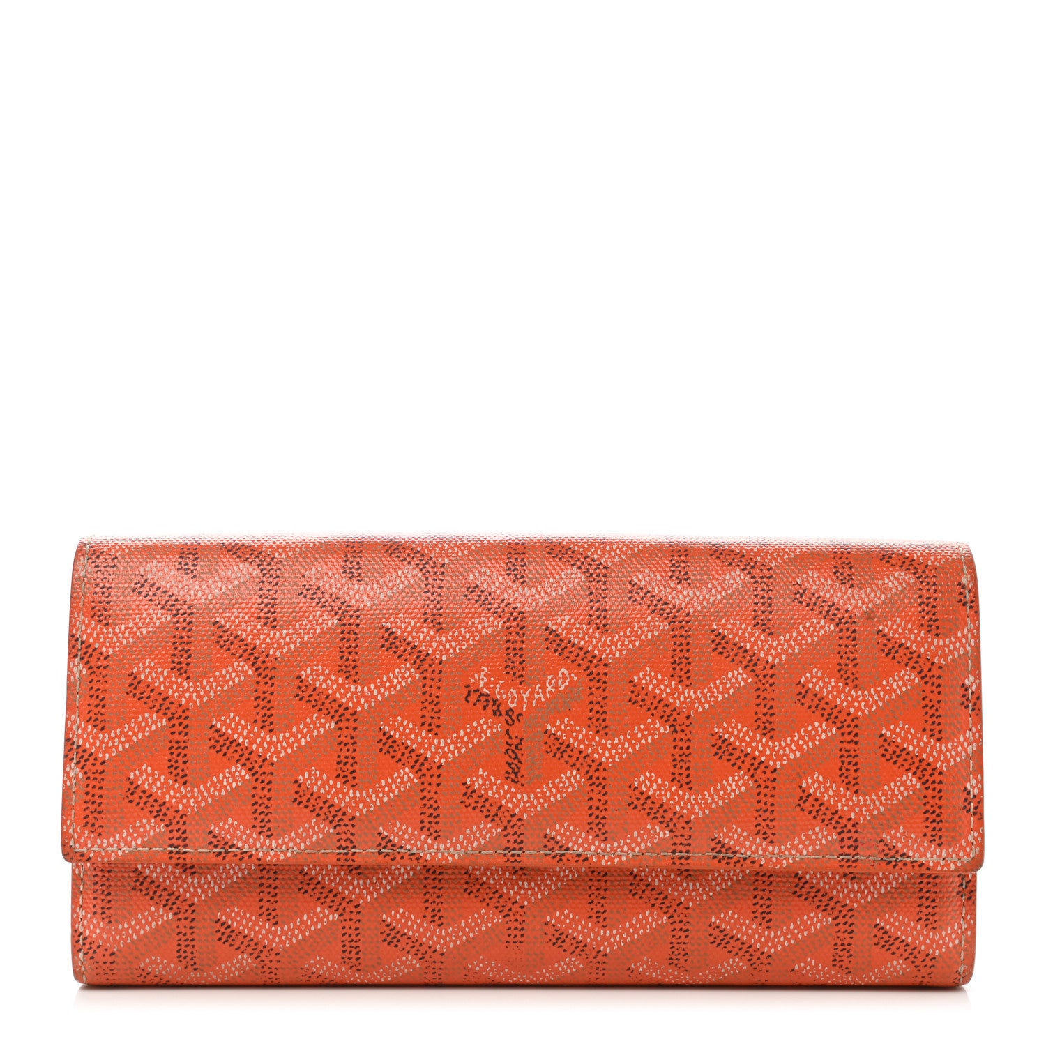 Goyard Goyardine Varenne Long Wallet Orange 1 of 13