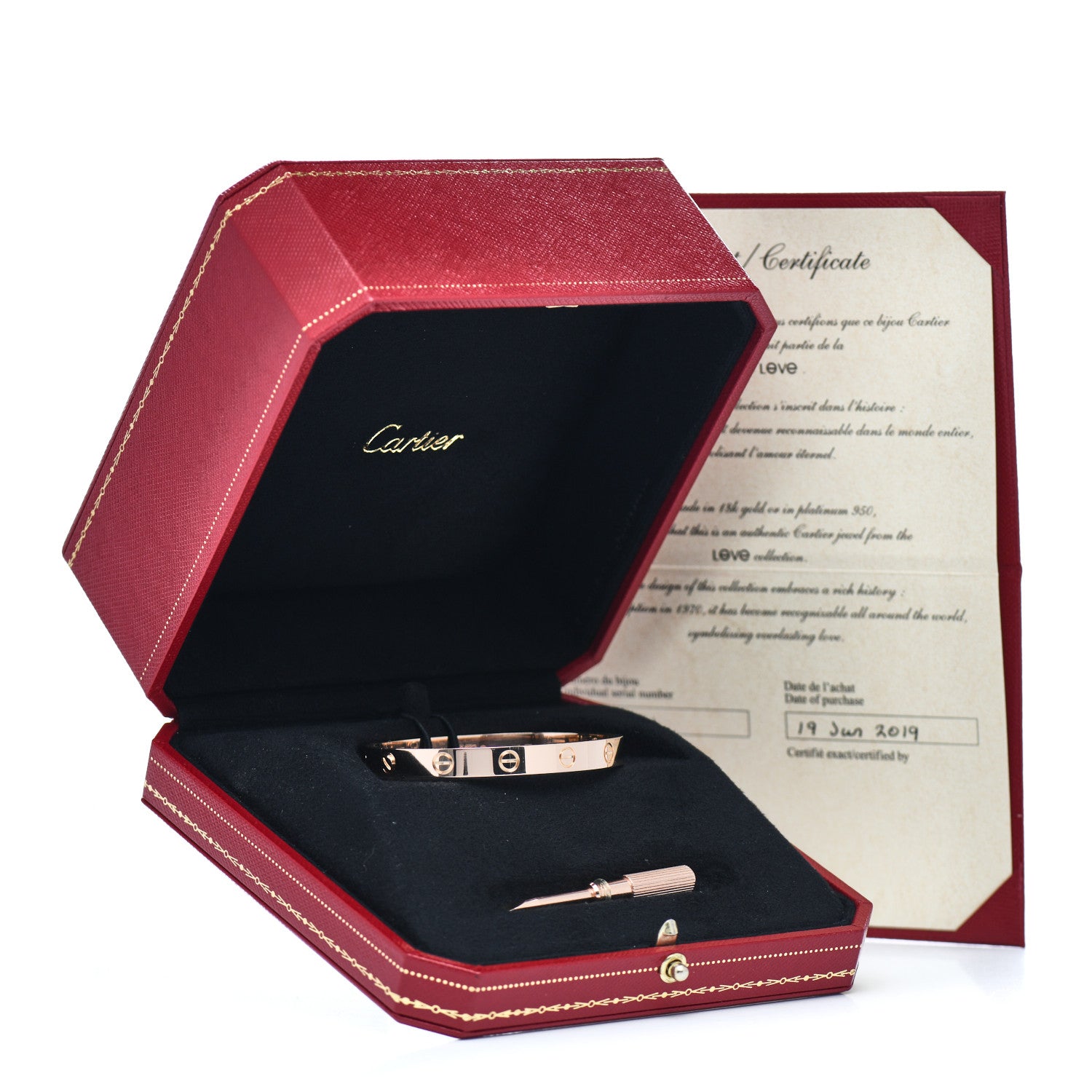Cartier 18K Pink Gold LOVE Bracelet 16 5 of 5