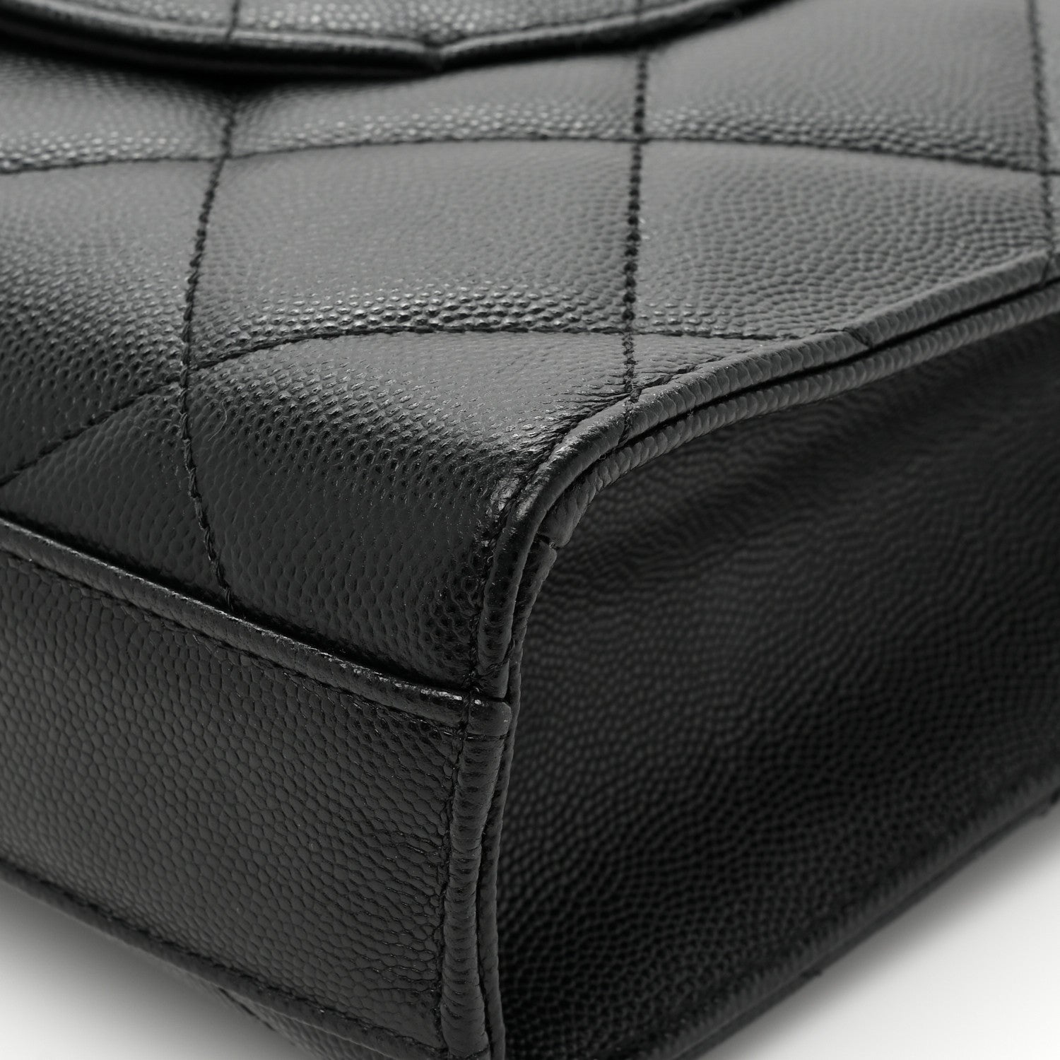 Chanel Caviar Quilted Carry Me Top Handle Flap Black 13 of 14