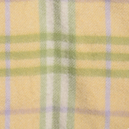 Burberry Cashmere Check Fringe Scarf Yellow 5 of 5