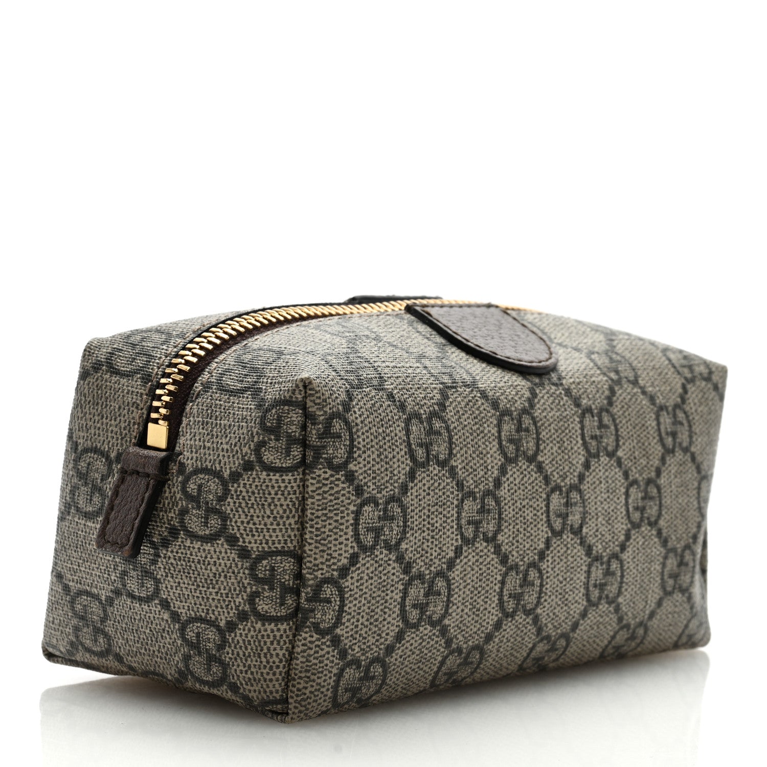 Gucci Soft GG Supreme Monogram Calfskin Small Ophidia Cosmetic Case Beige Ebony New Acero 3 of 7