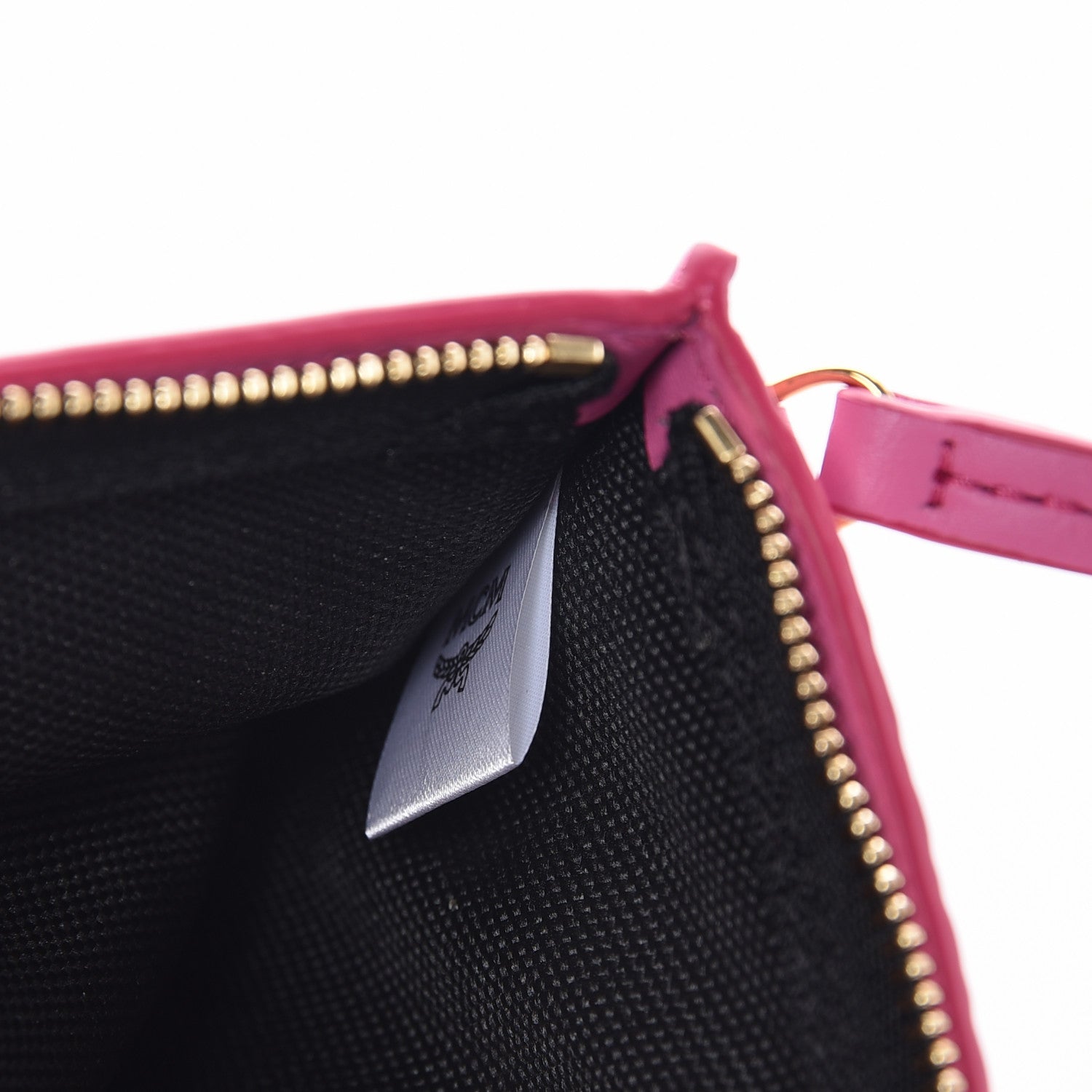 MCM Visetos Kira North South Shopper Tote Pink 9 of 9