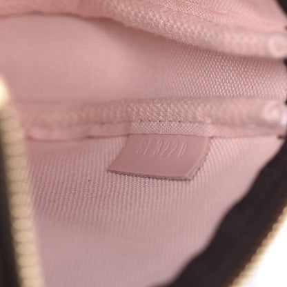 Louis Vuitton Damier Ebene 2020 Christmas Animation Big Wheel Mini Pochette Accessories Rose Ballerine 7 of 9