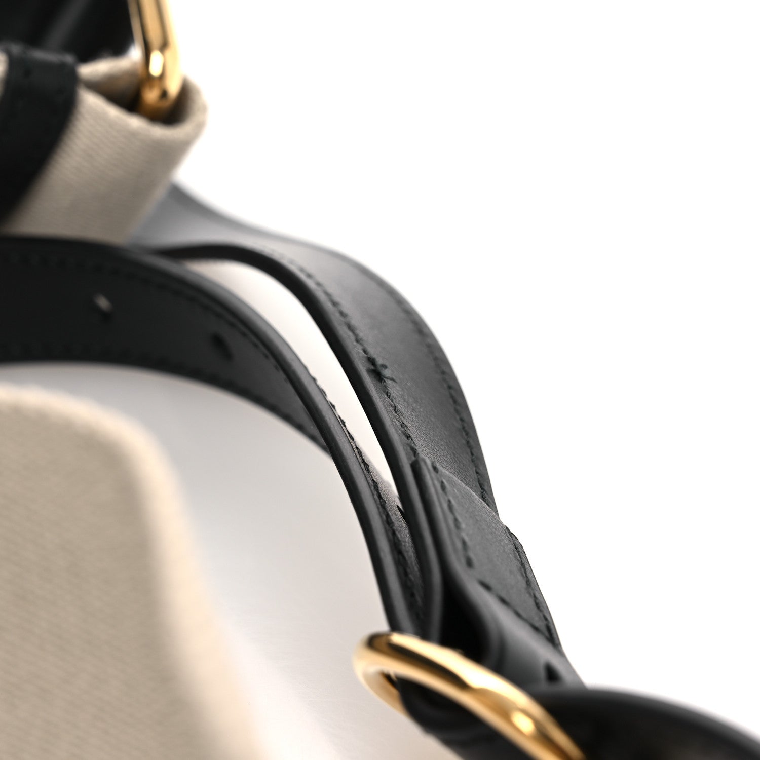 Gucci Calfskin GG Matelasse Shoulder Bag Black Natural 11 of 11