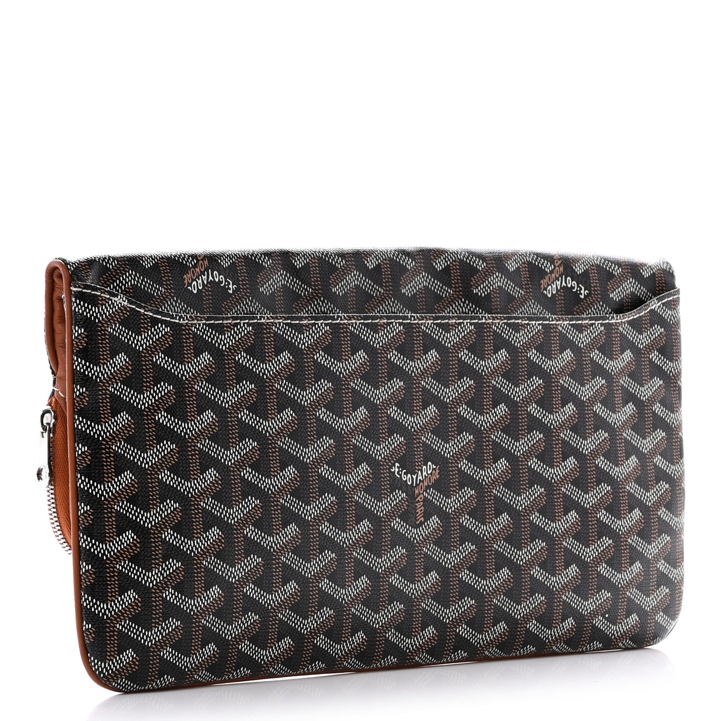 Goyardine Sainte Marie Soft Clutch Black Gold