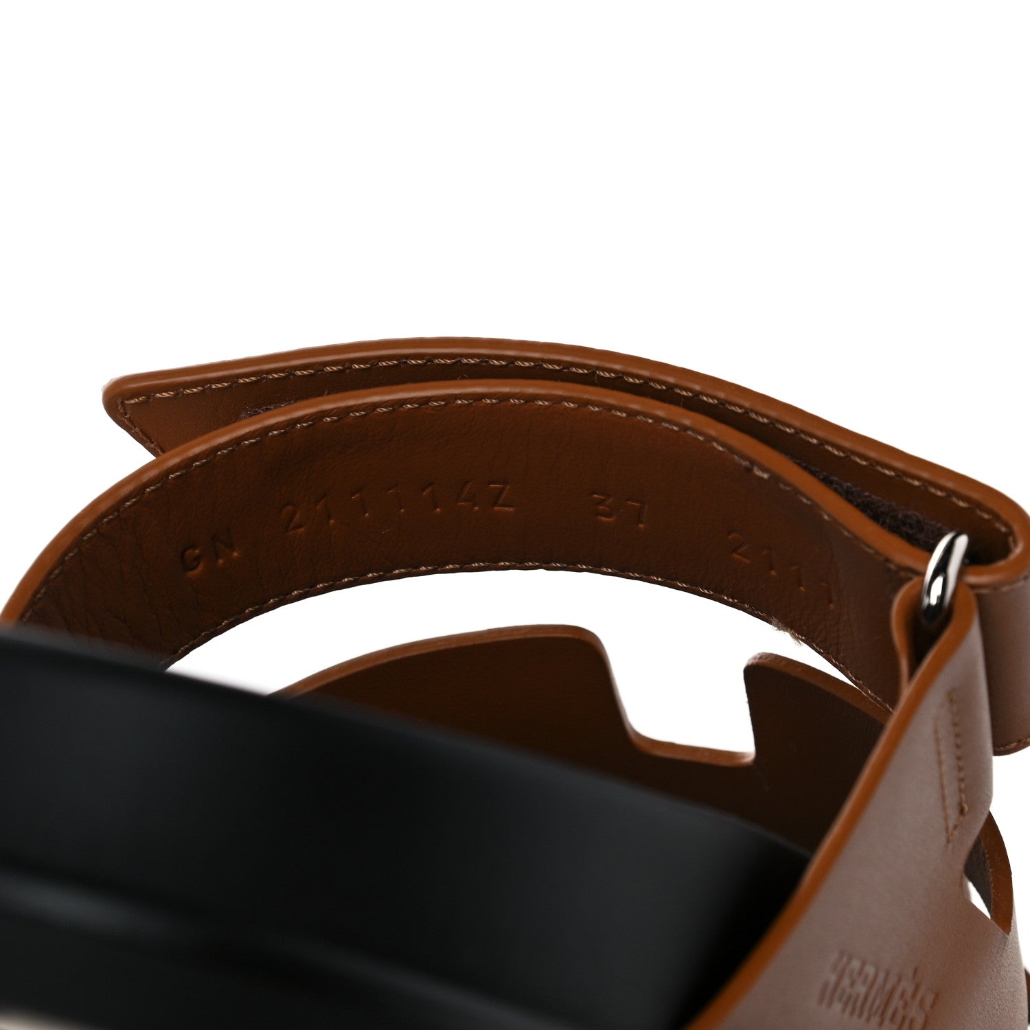 Hermes Calfskin Womens Chypre Sandals 37 Naturel 8 of 10