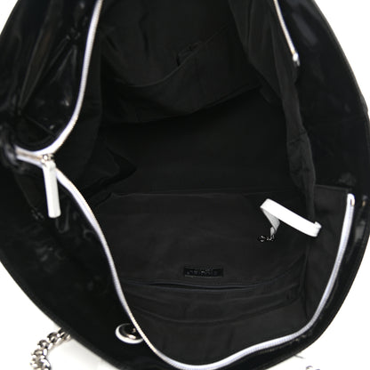 Chanel Vinyl Large La Pausa Bay Shopping Bag Black 5 of 10