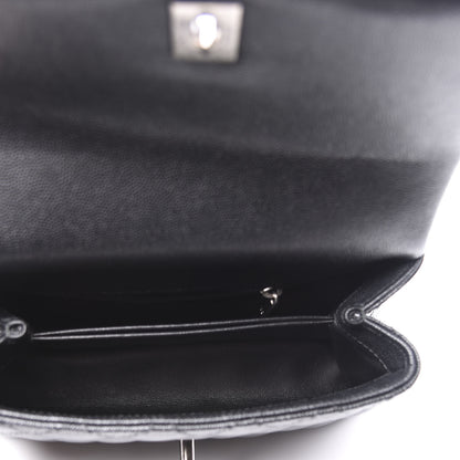 Chanel Caviar Lizard Quilted Mini Coco Handle Flap Black 6 of 9