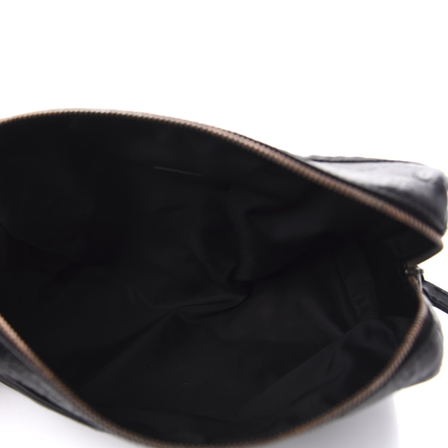 Gucci Nylon Guccissima Zip Top Pouch Black 5 of 7