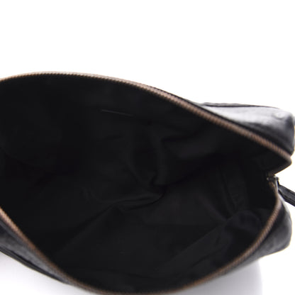 Gucci Nylon Guccissima Zip Top Pouch Black 5 of 7