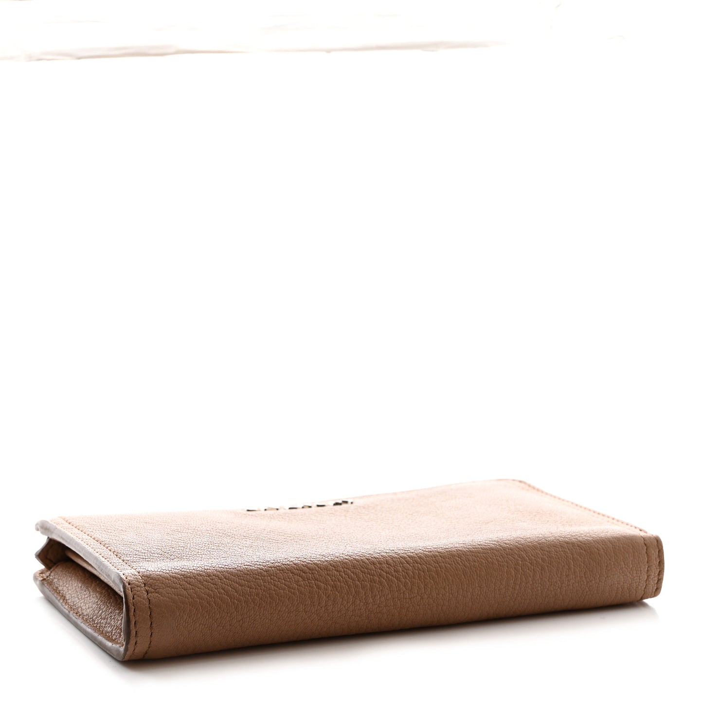 Sugar Goatskin Pandora Half Zip Long Wallet Old Pink